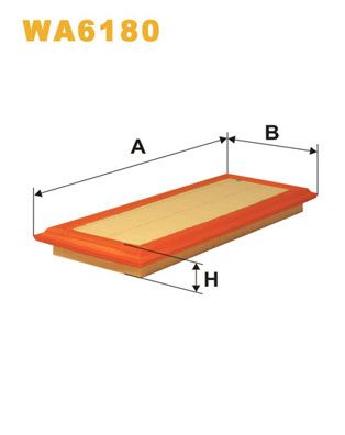 WIX FILTERS Воздушный фильтр WA6180